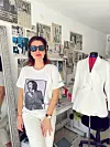 Monika Sablić u majici s printom Mate Miše Kovača