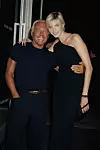 Dizajner Giorgio Armani i Nadja Auermann u New Yorku