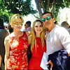 Melanie Griffith i Antonio Banderas s kćeri Stellom 2015.