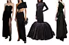 Crna baršunasta haljina Alessandra Rich; My Theresa (1.895,00 eura)/Haljina na jedno rame s prorezom Monot; Net-A-Porter (1.365,00 eura)/Dramatična baršunasta bubble haljina Balenciaga; Moda Operandi (88.217,50 kn)/Elegantna crna haljina Gucci; Farfetch (4.980,00 eura)