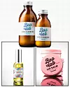 Prah za umivanje od zobi, bijele kaolin gline, cvjetova kamilice i listića mente, 200ml = 135 kn/ Chubby Bunny baby ulje 135 kn/ balzam za usne od kokosa 30ml = 35 kn