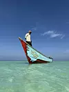 Tipični sokotranski ribarski brod na plaži Shoab