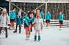 Glorijino adventsko druženje s poznatima i njihovom djecom na klizalištu Hilton WInter Gardena.