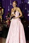 Gwyneth Paltrow in gown by Ralph Lauren with her Academy Award for SHAKESPEARE IN LOVE, March, 1999,Image: 98328192, License: Rights-managed, Restrictions: For usage credit please use; Robert Hepler/Everett Collection, Model Release: no, Credit line: Robert Hepler Collection / Everett / Profimedia