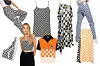 Traperice s uzorkom Vans; Asos (54 funte)/ visoke tenisice Vans; Shoe-Be-Do (649 kn)/ top s tankim naramenicama Stradivarius (99,90 kn)/ mini haljina Stradivarius (149,90 kn)/ polo majica Miu Miu; My Theresa (850 eura)/ haljina s uzorkom cvijeća i kvadrata Off-White; Farfetch (9000 kn)/ traperice One Above Another; Asos (35 funti)/ midi suknja Stine Goya; Farfetch (2177 kn)