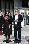 Sanja redovito iznenadi nekim sjajnim detaljem poput ove statement ogrlice i kožnih detalja na haljini.