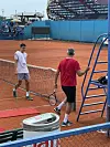 Goran Ivanišević i Emanuel Ivanišević na treningu