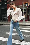 Zara traperice trapez kroja s remenom (39,95 eura)