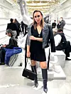 Tamara u haljini brenda Balmain i kožnoj jakni s potpisom Philippa Pleina, koja će biti dostupna za kupnju putem nove aplikacije Kupyo, koja se uskoro lansira na hrvatskom tržištu