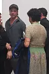 Los Angeles, CA - *PREMIUM-EXCLUSIVE* - Brad Pitt is spotted with Alia Shawkat at the Wilding Cran Gallery in Los Angeles. The actor was first spotted on a night out with the Arrested Development actress at a play in Los Angeles on September 21st. The pair who appear to be spending more time together recently were seen exploring the “L.A. on Fire” exhibit at the gallery on November 16, 2019. The couple spent about ten minutes taking in German artist, Martin Werthmann's