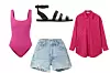 Kupaći kostim Cossie + Co; Matchesfashion (170 eura)/ sandale Massimo Dutti (649 kn)/ košulja od lana Mango (349,90 kn)/ traper hlače Agolde; Net-a-Porter (1335 kn)