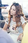 FOTOGRAFIJE: NEJA MARKICEVIC/CROPIX CROPIX Zagreb, 280614. Toplu i suncanu subotu mnogi poznati i manje poznati zagrepcani iskoristili su da bi se prosetali spicom. Na fotografiji: Nikolina Ristovic.