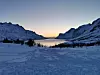 Zalazak sunca na fjordu Ersfjordbotn