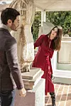 Ona nosi: Ted Baker haljinu, prije 2.000,00 kn, -30%, sada 1.400,00 kn; Ted Baker torbicu, prije 1.400,00 kn -30%, sada 980,00 kn; Brawn's čizme, CORSO ROMA, prije 1.416,00 kn -46%, sada 761,00 kn On nosi: Joop vestu, HERALDI, prije 950,00 kn -30%, sada 665,00 kn; Ted Baker sako, prije 2.500,00 kn -30%, sada 1.750,00 kn; Hugo Boss hlače, 890,00 kn -30%, sada 623,00 kn; John Bakery cipele, CORSO ROMA, prije 1.177,00 kn -35%, sada 762,00 kn; Christian Dior naočale, OPTOTIM, prije 2.523,81 kn -30%, sada 1.766,67 kn