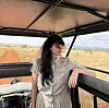 Ivana Delač na land roveru kojim se njena grupa zaputila u skrovita mjesta parka Tsavo
