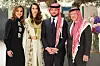 Kraljica Rania, princeza Rajwa, princ Hussein i kralj Abdulah II.