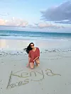 Ivana Delač na Diana Beach u obalnom gradu Ukunda