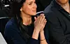 LOS ANGELES, CA - FEB 15: Prince Harry and Meghan Markle, Duchess of Sussex and rapper-song writer Queen Latifah (left) attend the NBA All Star 2026 at Intuit Dome, Inglewood, Los Angeles, California, United States on February 15, 2026. Tayfun Coskun/Anadolu/ABACAPRESS.COM,Image: 1075462660, License: Rights-managed, Restrictions:, Model Release: no, Credit line: AA/ABACA/Abaca Press/Profimedia