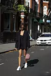 Oversized sako kao podloga cool stylinga