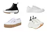 Visoke tenisice Run Star Hike Converse; Zalando (829,00 kn) / Kožne tenisice Alexander McQueen; Net-A-Porter (€ 425) / Niske tenisice Superga; Glami (605,00 kn) / Tenisice s visokom platformom Versace; My Theresa (€ 595 - akcijska cijena)
