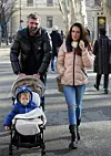 Zagreb, 130220. Zrinjevac. Goran Ivanisevic prosetao je Zrinjevcem sa suprugom Nives i njhovim djetetom. Na fotografiji: Goran i Nives Ivaniseic. Foto: Damjan Tadic / CROPIX