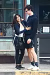 *EXCLUSIVE* West Hollywood, CA - Shawn Mendes and Camila Cabello are all smiles as they step out for a Sunday brunch together. The new couple couldn't seem to get enough of each other, holding hands as they left and with Camila playfully skipping around and smiling. *UK Clients - Pictures Containing Children Please Pixelate Face Prior To Publication*, Image: 455333546, License: Rights-managed, Restrictions: , Model Release: no, Credit line: Profimedia, Backgrid USA