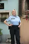Ksenija Pajić u seriji Dar Mar tumači policajku Boženu.