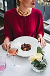 Brownie s tamnom čokoladom, čokoladna krema s aromatiziranim višnjama i anisom