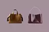 Torba s čvorovima Acne Studios; Matchesfashion (1400 eura)/ kožna torba Arket (299 eura)
