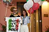 Chef Massimo Bottura sa suprugom Larom Gilmore nakon što je 2018. u Bilbaou njegova Osteria Francescana proglašena najboljim restoranom na svijetu