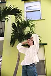 Zara kombinirana boho bluza s čipkom (29,95 eura)