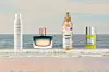 Osvježavajuća termalna izvorska voda Avene ; Farmacia (94,90 kn)/ parfem Estee Lauder Bronze Goddess Nue; Muller (50 ml; 778,90 kn)/ svjetlucavi sprej za tijelo Balea Summer Sunset ; dm (19,90 kn)/ dezodorans L‘Occitane (132,50 kn) - dostupno u Arena Centru