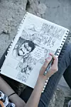 Gabriella Grabusic, mlada crtacica stripova ilustratorica iz rijeke, 15 godina, Krk, 060920 foto ines stipetic