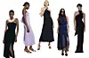 jednostavna haljina Zara (29,95 eura)/ haljina s trakom Zara (49,95 eura)/ haljina s vezanjem oko vrata H&M (34,99 eura)/ haljina na točkice Mango (69,99 eura)/ duga haljina Mango (220 eura)