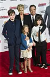 Mark Ruffalo i Sunrise Coigney imamu troje djece, Keena, Odette i Bellu Noche, snimljeni 2015.