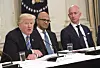 Donald Trump, Satya Narayan i Jeff Bezos na sastanku Američkog tehnološkog savjeta u Bijeloj kući 2017.
