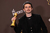 French-US actor Timothee Chalamet poses in the press room with the Best Actor in a Motion Picture � Musical or Comedy for ”Marty Supreme” during the 83rd annual Golden Globe Awards at the Beverly Hilton hotel in Beverly Hills, California, on January 11, 2026. (Photo by Etienne Laurent/AFP)/-- IMAGE RESTRICTED TO EDITORIAL USE - STRICTLY NO COMMERCIAL USE --