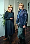 Pjevačica Sanja Doležal i menadžerica Sanja Benco.