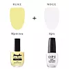 Douglas pastel Mimosa flower + OPI Alpine Snow