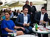Sinj, 070816. Sinjska alka. U Siniju se odrzava po redu 301. Sinjska alka - hrvatska viteska igra kojom se slavi pobjeda nad turskim osvajacima od 14. kolovoza 1715. Na fotografiji: Bozo Petrov i Nikola Grmoja . Foto: Tom Dubravec / CROPIX