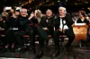 Valérie Perrin i Claude Lelouch s Richardom Anconinom i Jean-Paul Belmondom na filmskom festivalu u Lyonu 2018.
