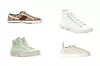 Platnene tenisice Gucci; Net-a-Porter (520 eura) / Tenisice Malibu Saint Laurent; Nordstorm (4.452,70 kn) / Visoke tenisice s platformom i printom Bershka (299,90 kn) / Čipkaste platneno-kožne tenisice Lauren Chloe; Net-a-Porter (395 eura)