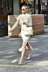 London, UNITED KINGDOM - Television personality Ashley Roberts spotted leaving the Heart radio breakfast show in London wearing white mesh dress. BACKGRID UK 24 APRIL 2020,Image: 514871471, License: Rights-managed, Restrictions: , Model Release: no, Credit line: RUSHEN / BACKGRID / Backgrid UK / Profimedia