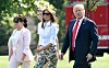 Amalija Knavs s kćeri Melanijom i zetom Donaldom Trumpom