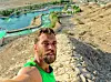 Matija Marinić na brdu iznad adrenalinskog parka Wadi Adventure.