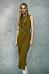 Zara drapirana midi haljina (39,95 eura)