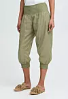 PULZ JILL WIDE CAPRI - Kratke hlače - deep lichen green - 39,95 eura