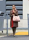01/21/2020 EXCLUSIVE: Eva Mendes look stylish while out and about in Los Angeles. The 45 year old actress headed to Starbucks wearing a patterned trench coat, red dress, knee high boots, and carrying a large pink handbag., Image: 494230362, License: Rights-managed, Restrictions: Exclusive NO usage without agreed price and terms. Please contact sales@theimagedirect.com, Model Release: no, Credit line: TheImageDirect.com / The Image Direct / Profimedia