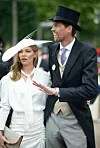 Supružnici Abigail Clancy i Peter Crouch na konjičkim utrkama Royal Ascot 2019.