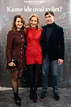 Doris Pinčić Guberović, Ecija Ojdanić i Davor Guberović na premijeri predstave 'Kuda ide ovai svijet' kazališta Moruzgva